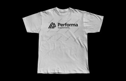 Performa Logo White T-shirt - Overfit